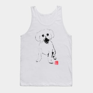 small white dog Tank Top